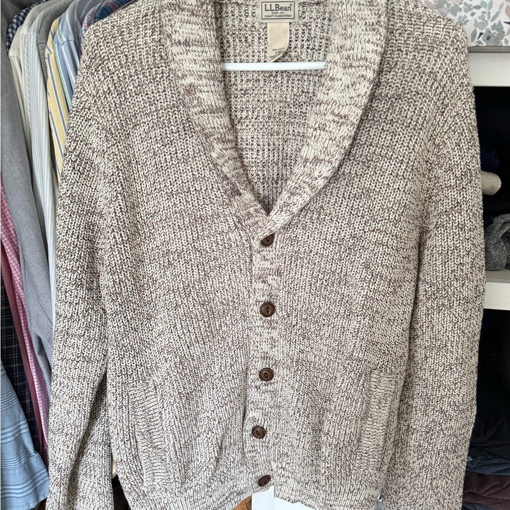 L.L. Bean Men's Cream Sweater